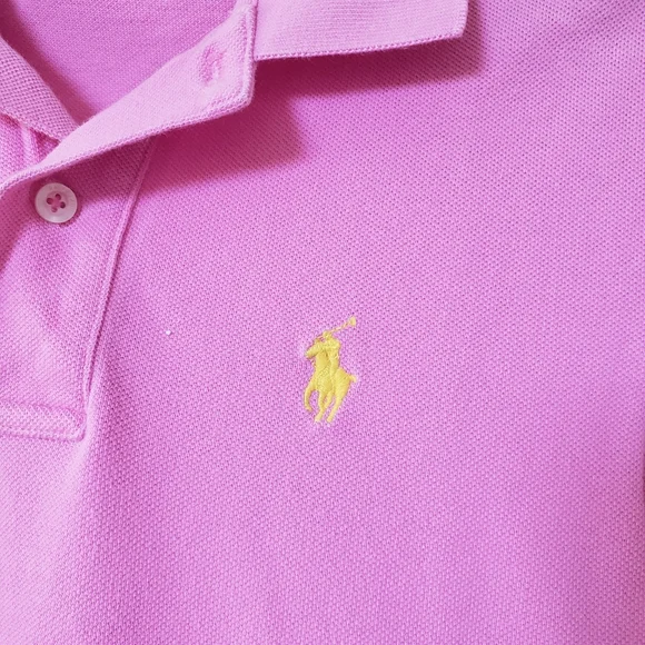 Ralph Lauren Pink Skinny Polo Shirt - Picture 4 of 10